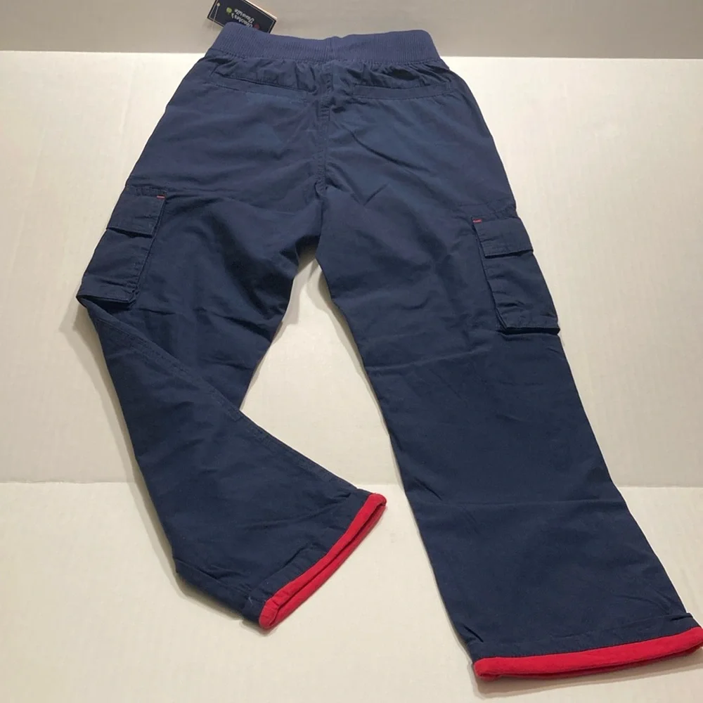 Gymboree Boys Pull On Cargo Pants with Jersey Lining Size 7